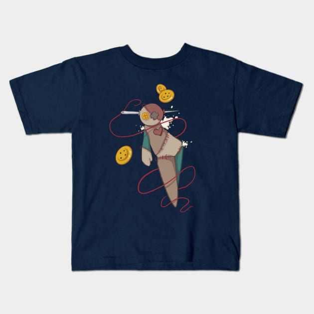 Voodoo Doll Kids T-Shirt by Stayhella Studio